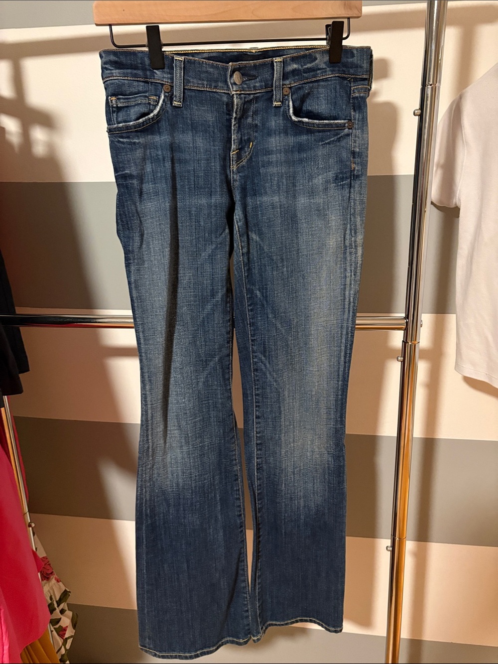 Citizens Of Humanity Medium Blue Flared Jeans